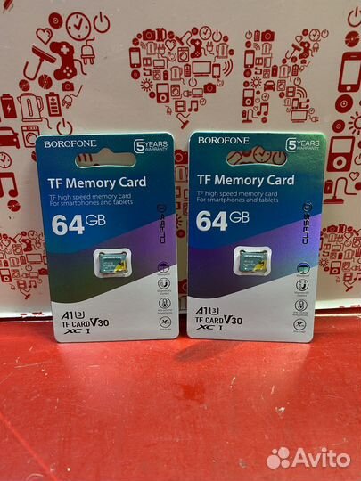 Карта памяти MicroSD 64gb Borofone к3