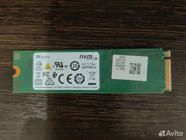 Sk hynix NVMe SSD 256GB