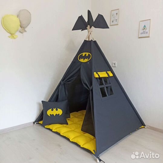 Палатка детская, вигвам бетмен