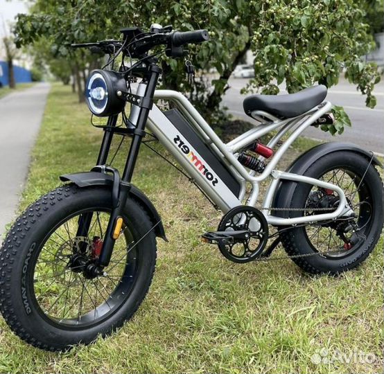 Мощный электровелосипед sommers фэтбайк двухподвес