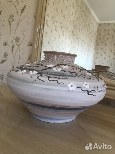 Ваза из гипса декоративная для интерьера