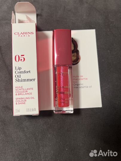 Clarins мерцающее масло для губ