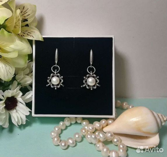 Серьги мельхиор