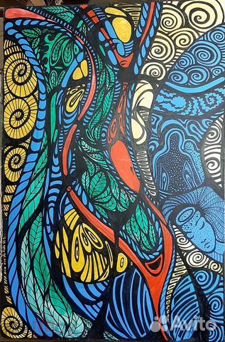 Прудникова Е.Ю. Абстракция (масло холст) 60х90см