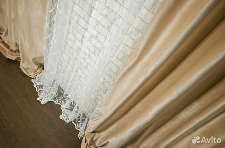 Прямые шторы блекаут на заказ