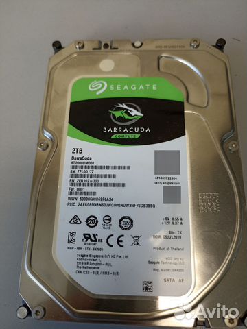 Жесткий диск 2 тб HDD 2TB купить в Москве | Электроника | Авито