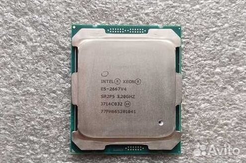 Процессор E5 2667 V4 8 ядер 3.6 Ггц. 16 потоков