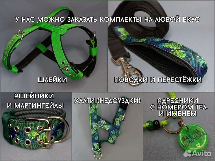 Ошейник мартингейл для собак на заказ