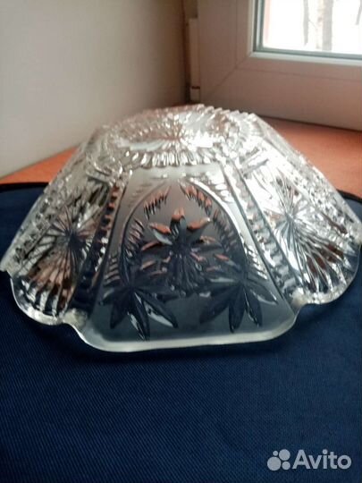 Ваза для фруктов хрусталь СССР