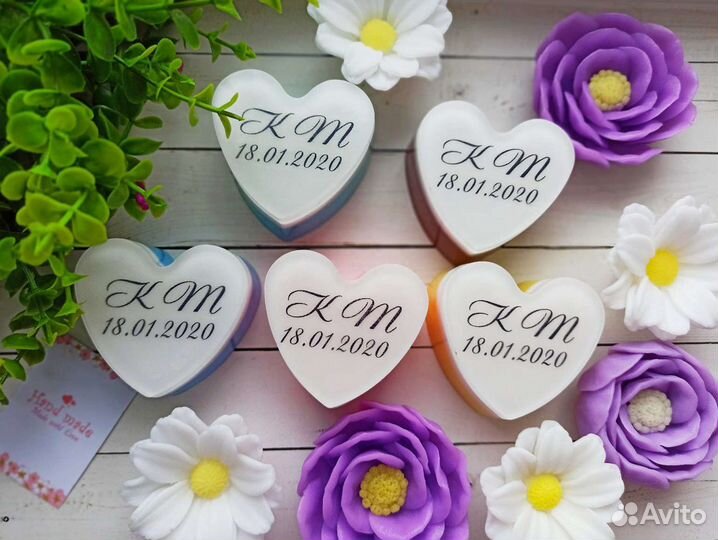 Свадебные подарки гостям, бонбоньерки из мыла