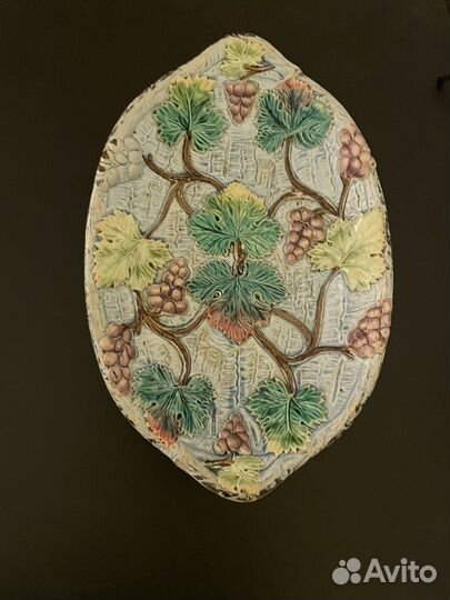 Сухарница, блюдо фарфор Кузнецов виноградна лоза