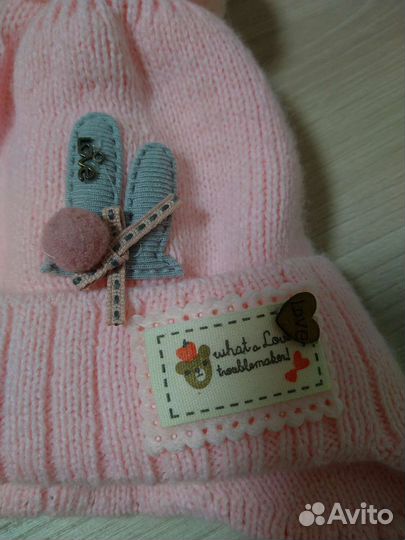 Шапочка для девочки демисезон