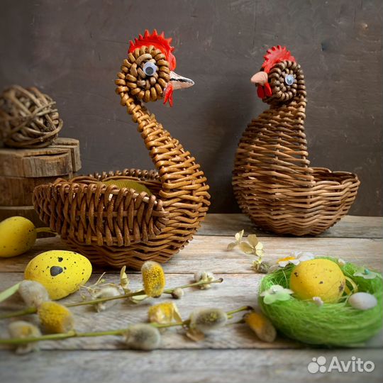 Пасхальная корзиночка «Курочка Ряба»
