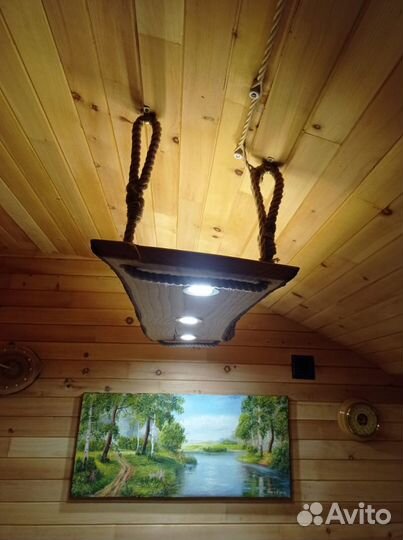 Слэб ясеня. Декоративное освещение для дачи, бани