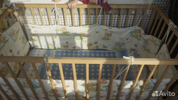Кроватка Икеа, бортики в кроватку, дет вещи отдам