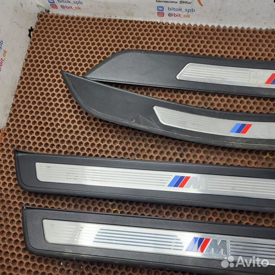 Накладки на порожки BMW f10 m m5 мтехник