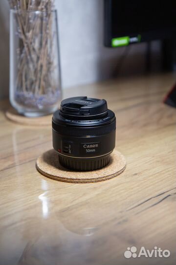 Объектив Canon ef 50mm f1.8 stm +фильтры в подарок