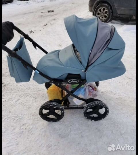 Коляска 2 в 1 aroteam cocoline эко кожа