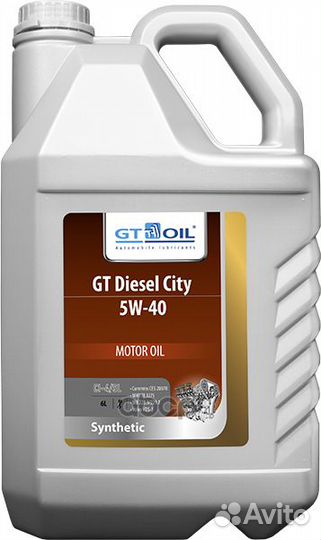 GT OIL diesel city 5W-40 CL-4/CF Масло моторное