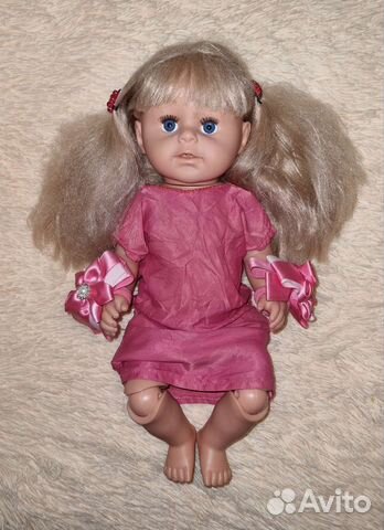 Кукла пупс пластик бу 45см