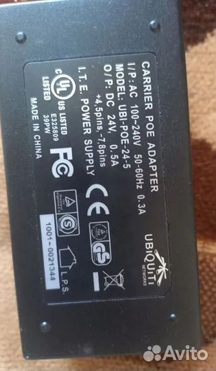 Ubiquiti Poe адаптер