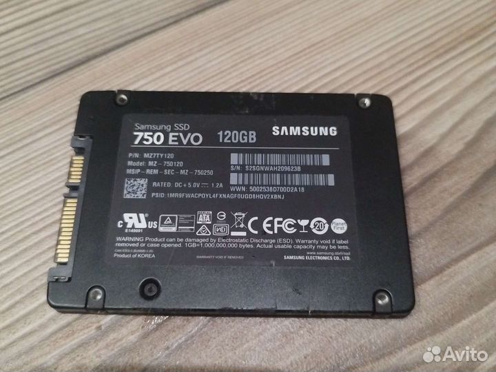 SSD 120+120 GB samsung и adata