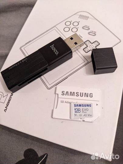 Anbernic rg35xx +Samsung 128GB +USB кардридер