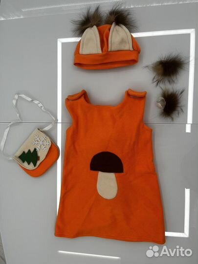 Новогодний костюм белочки (110-122)