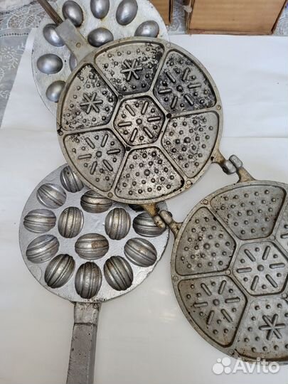 Форма для печенья СССР, орешки и ромбики