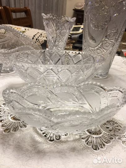 Хрустальная ваза