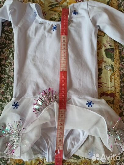 Гимнастический купальник с юбочкой