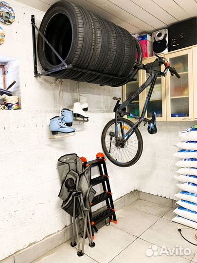 Крепление на стену для автомобильных колес, шин