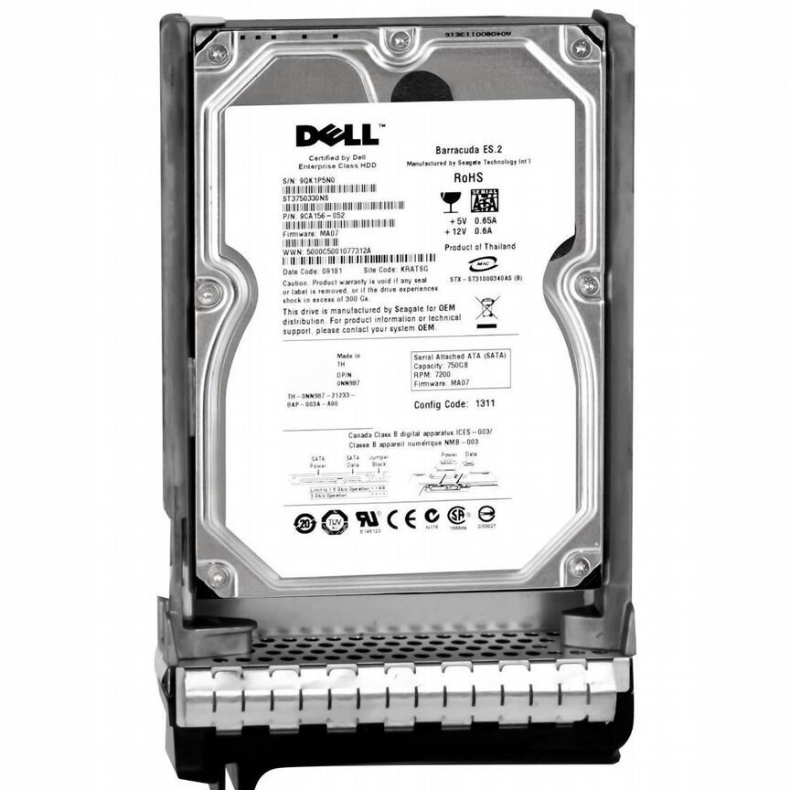 [NN987] Жесткий Диск Dell 750gb Sata2 3.5" Hdd Nn987