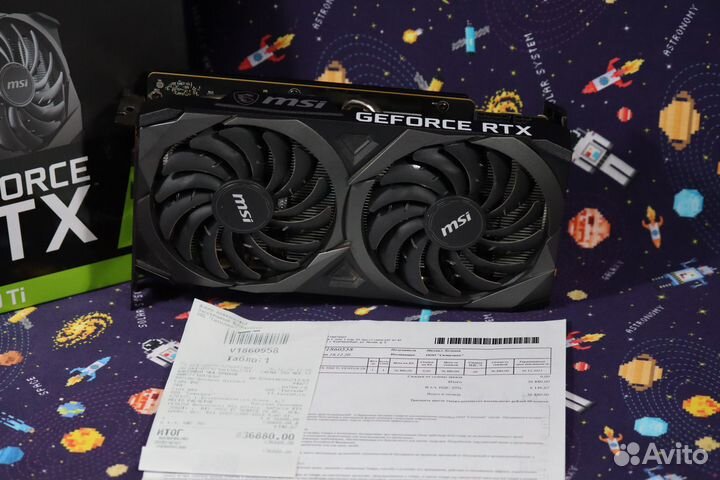 MSI RTX 3060 Ti 8gb Ventus 2X (Samsung + Гарантия)