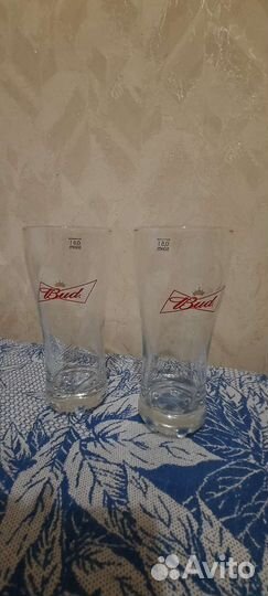 Стакан для пива Bud 2шт