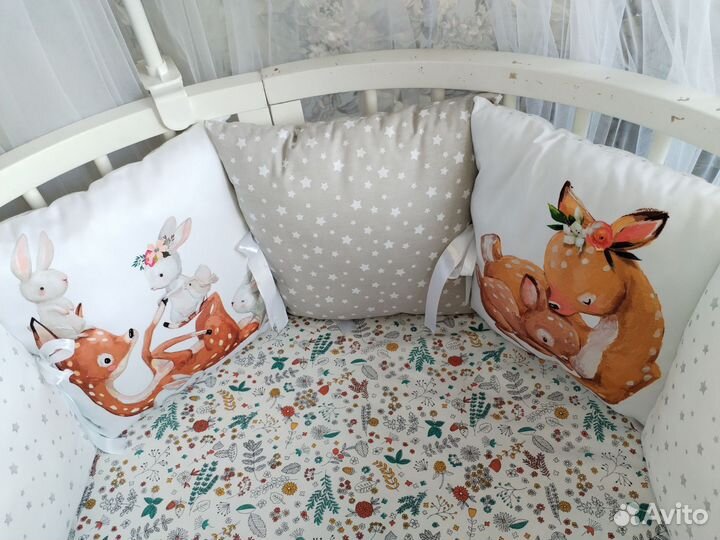 Бортики в кроватку новые