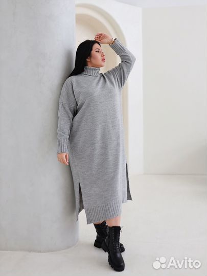 Платье женское оверсайз 52-54