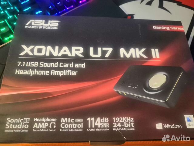 Звуковая карта asus xonar u7 mk II