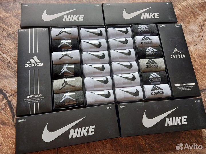 Носки Nike Adidas Jordan качество