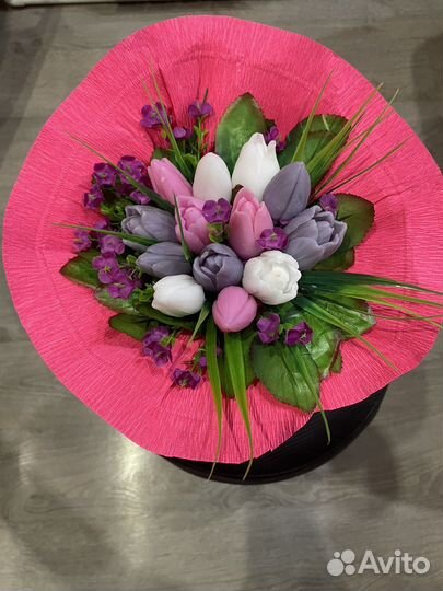 Букет из мыла ручной работы