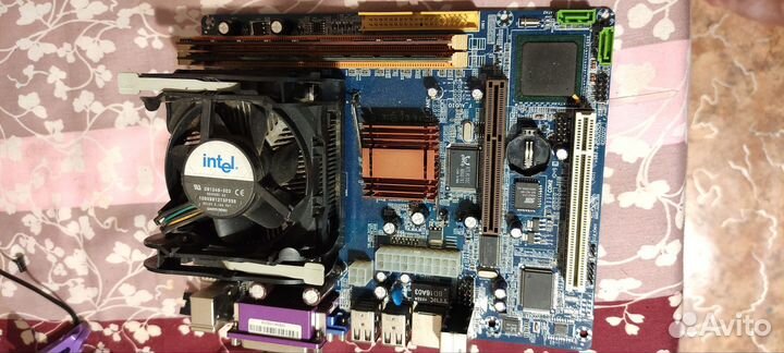 Материнская плата с процессором intel