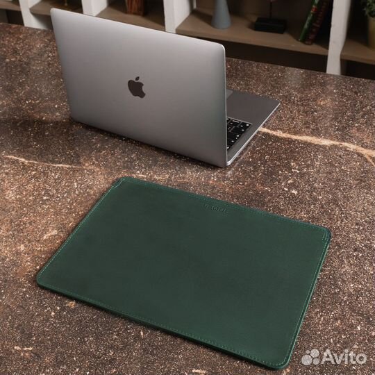 Кожаный чехол для MacBook Зеленый