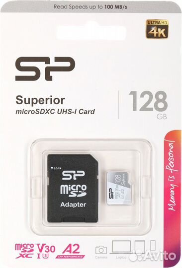 Карта памяти Silicon power SP128gbstxda2V20SP