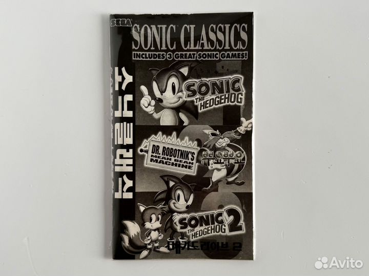 Новый редкий Sonic Classics Sega Mega Drive Корея