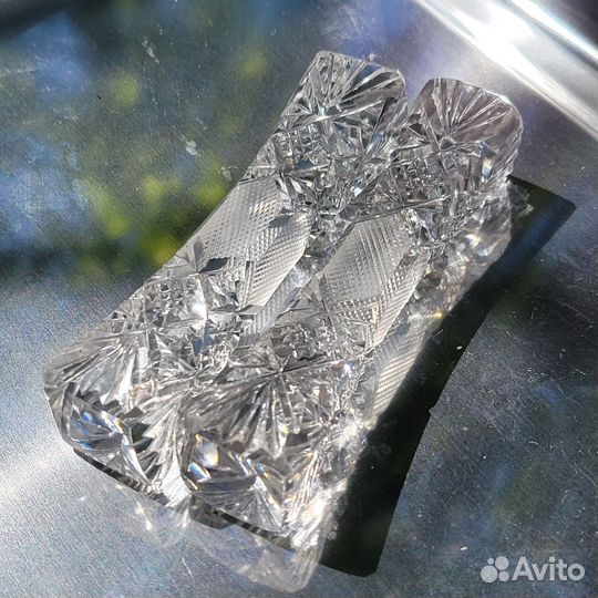 Подставки порт куто хрустальные винтаж