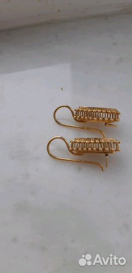 Золотые серьги 8грамм новые не ношенные из нз