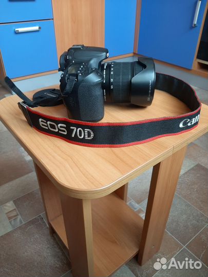 Фотоаппарат canon eos 70d c объективом efs18-135mm