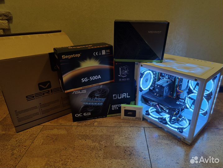 Игровой пк intel, gtx 1660super, 16gb ddr4