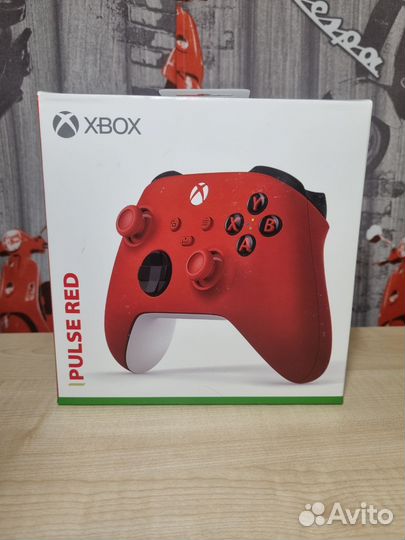 Новый геймпад xbox series красный pulse red