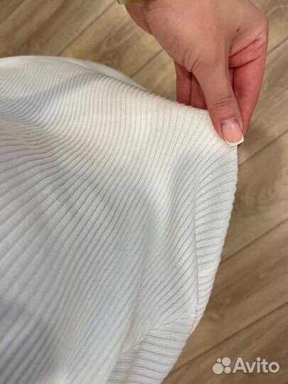 Платье трикотажное женское в рубчик